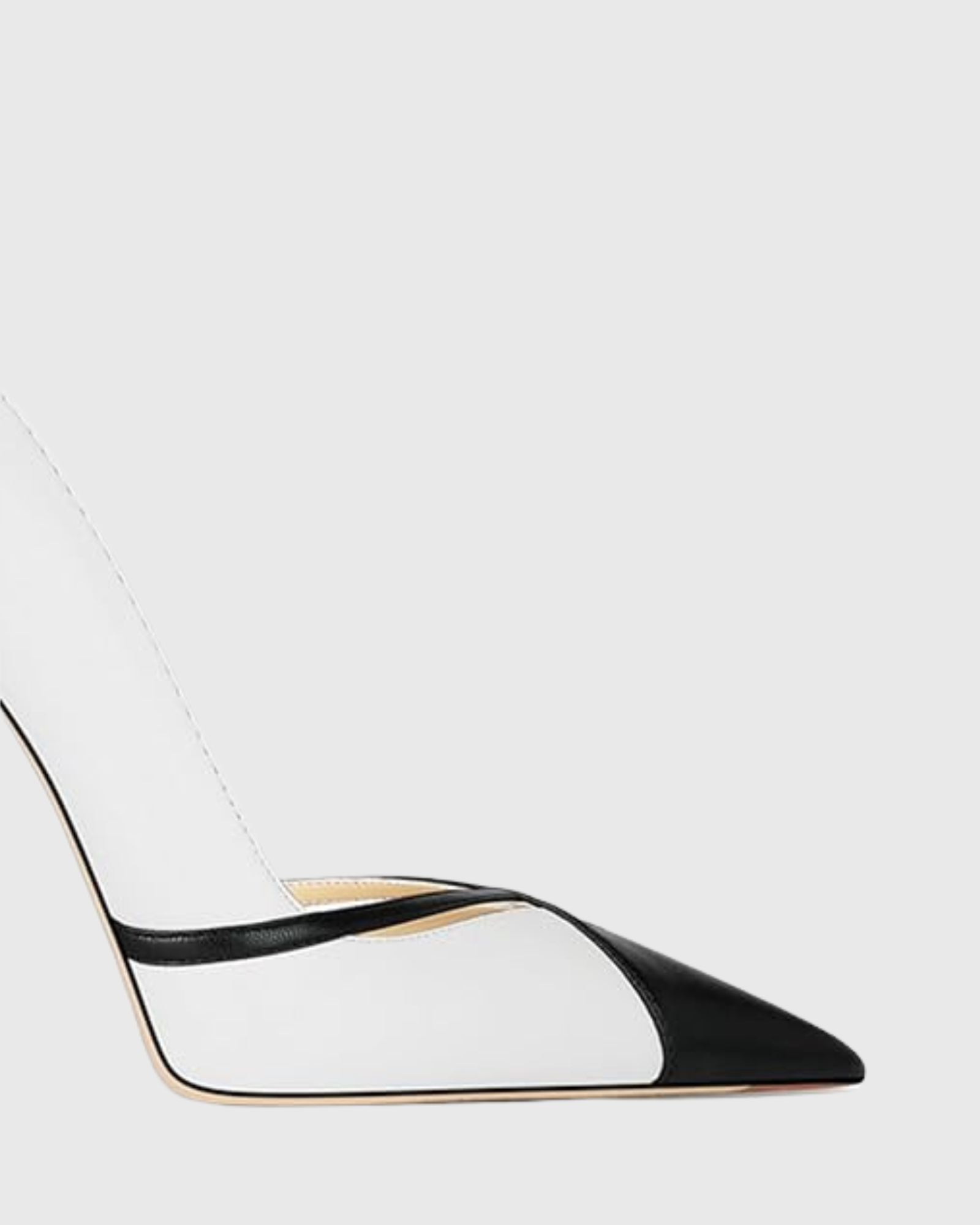 Reina Black And White Splicing Pumps