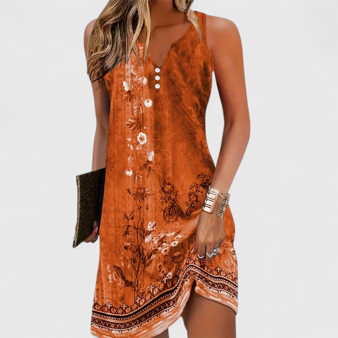 MARIBEL | BOHEMIAN SLEEVELESS DRESS