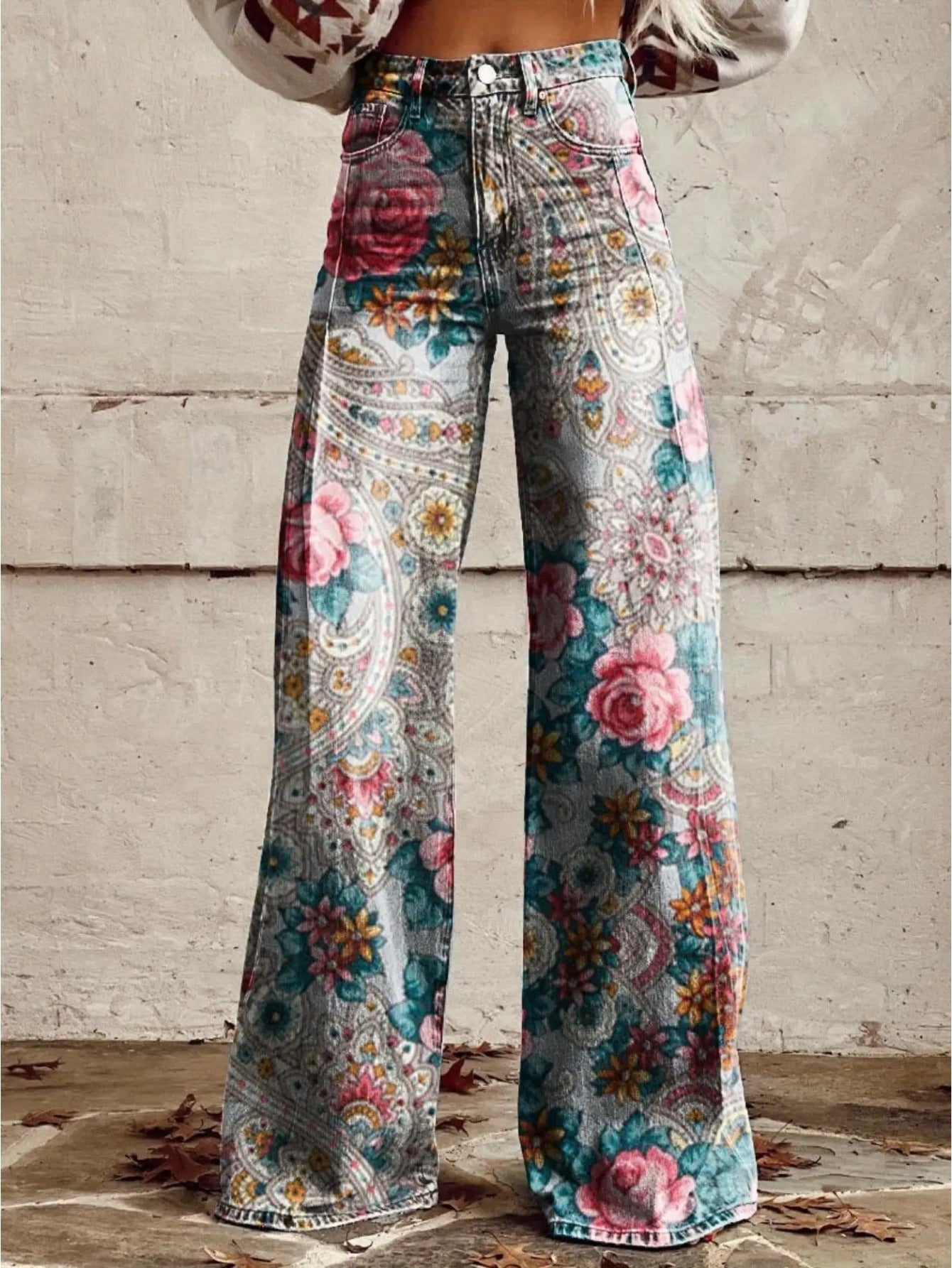 Smith Sisters | Vintage Paisley Flare Jeans